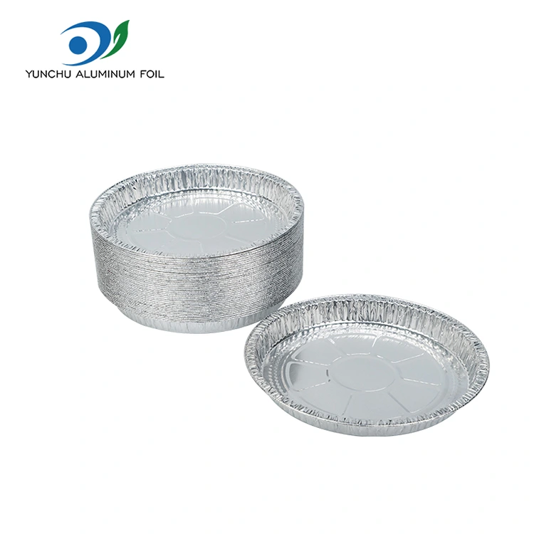 7-9 tommer pizza panne sølv aluminiumsfoliebeholdere 7-9 tommer pizza panne sølv aluminiumsfoliebeholdere