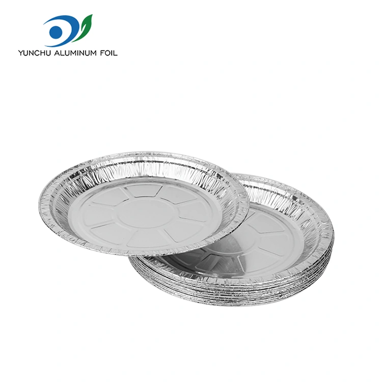 Runde Air Fryer Pizza Silver Aluminium Foil Containers