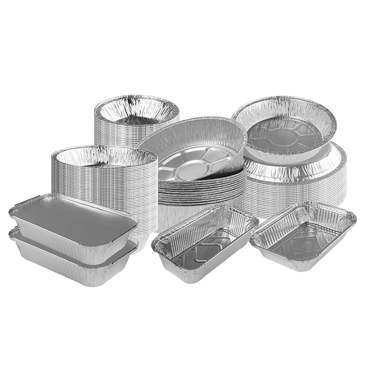 Sølv aluminiumsfoliebeholdere