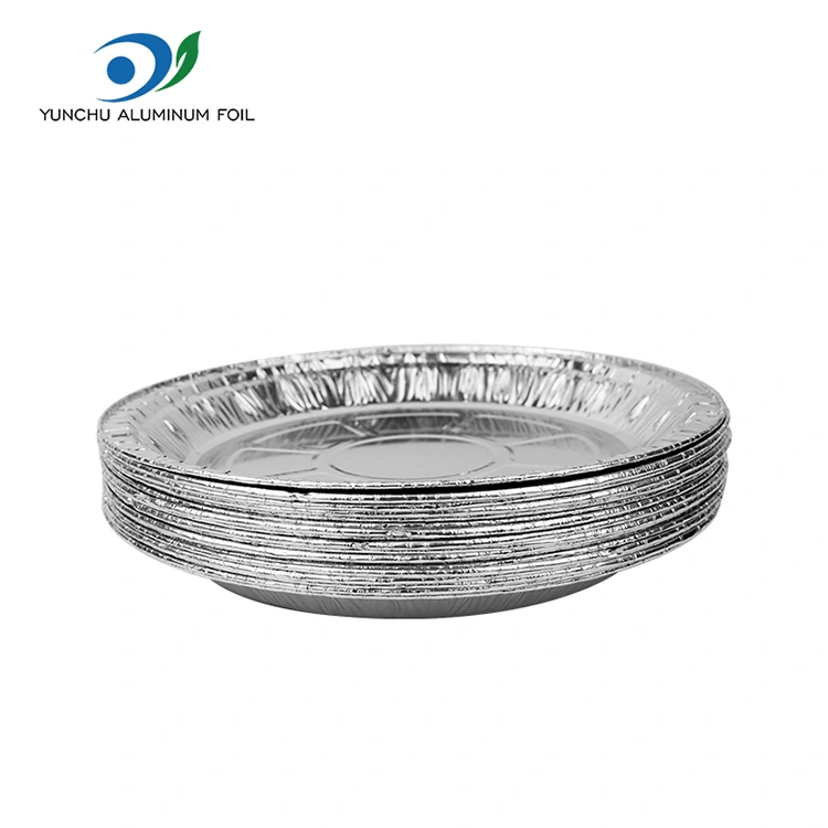 Runde Air Fryer Pizza Silver Aluminium Foil Containers