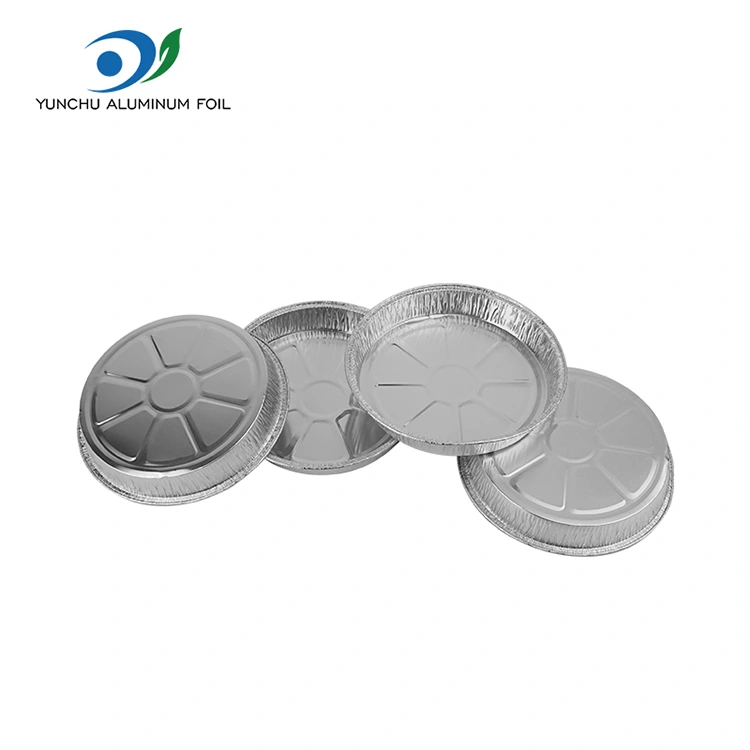 7 tommer rynkete pizza panne sølv aluminiumsfoliebeholdere