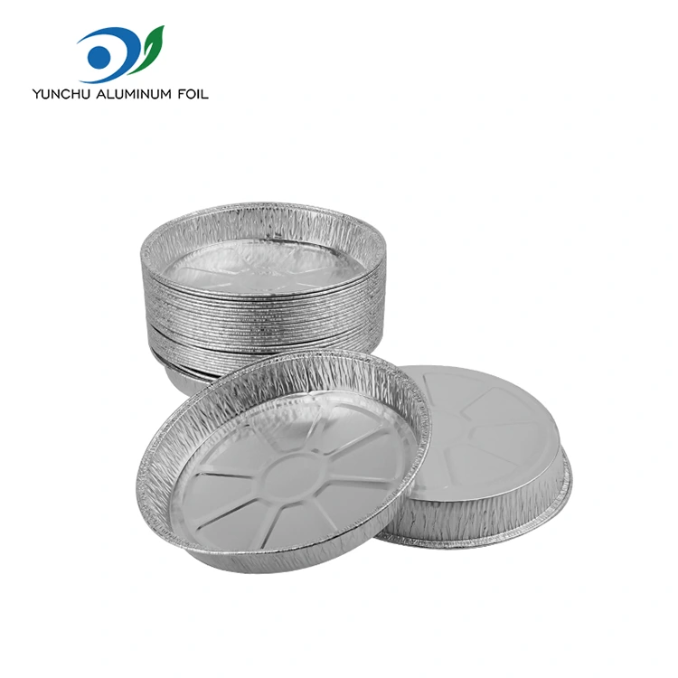 7 tommer rynkete pizza panne sølv aluminiumsfoliebeholdere