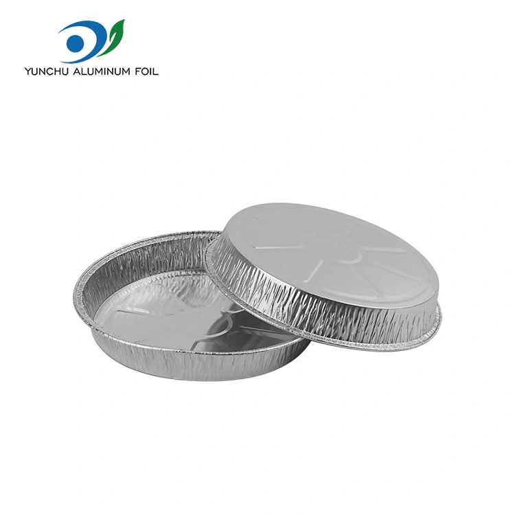 7 tommer rynkete pizza panne sølv aluminiumsfoliebeholdere