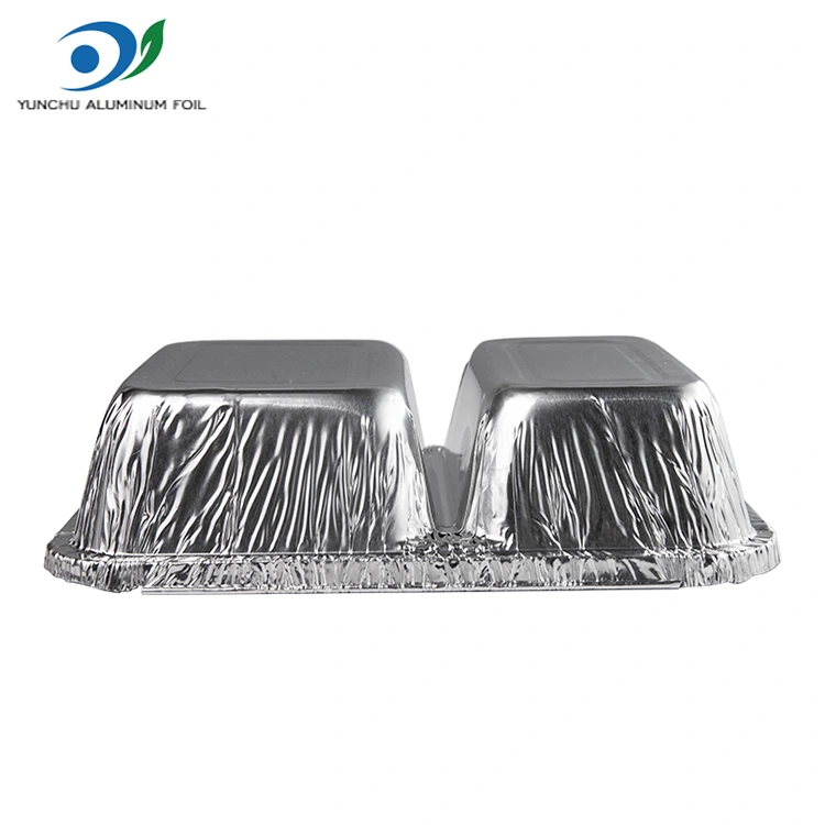 Engangsrom hurtigmat sølv aluminiumsfoliebeholdere