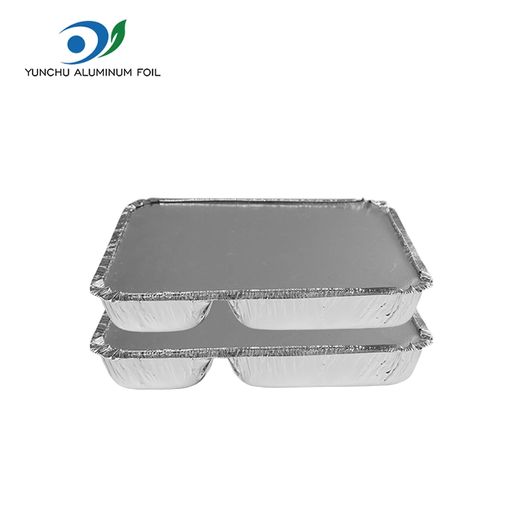 Engangsrelaterte flerområder Fast Food Silver Aluminium Foil Containers