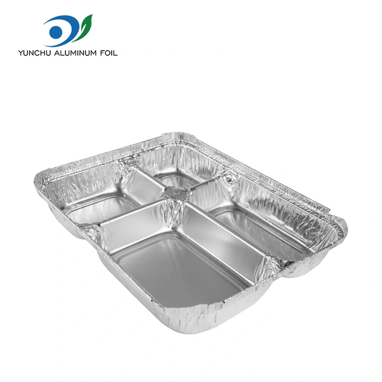 Engangsrelaterte flerområder Fast Food Silver Aluminium Foil Containers