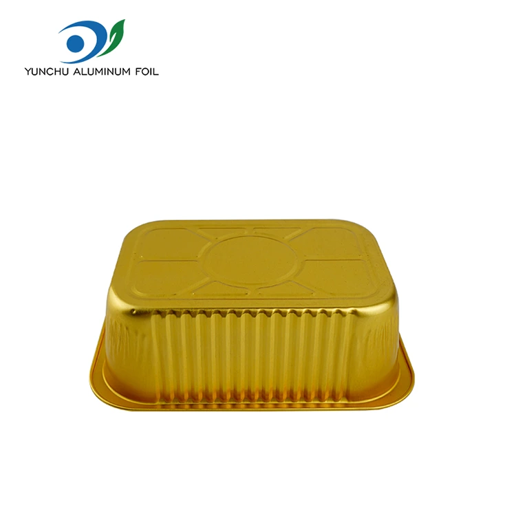 Engangs firkantet tetning gratin aluminium foliebeholdere
