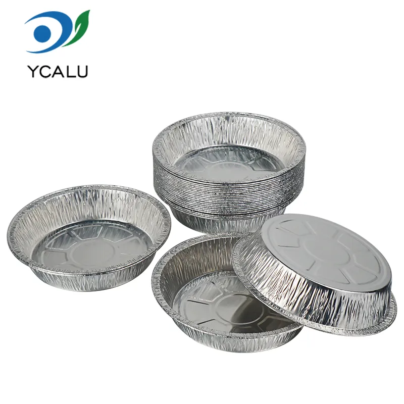 Engangsbeholdere av sølv aluminiumsfolie for baking Engangsbeholdere av sølv aluminiumsfolie for baking