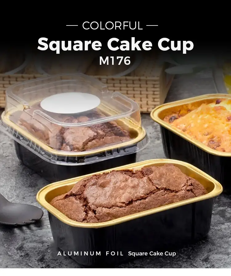 Rectangular baking color Smoothwall Aluminum Foil Containers