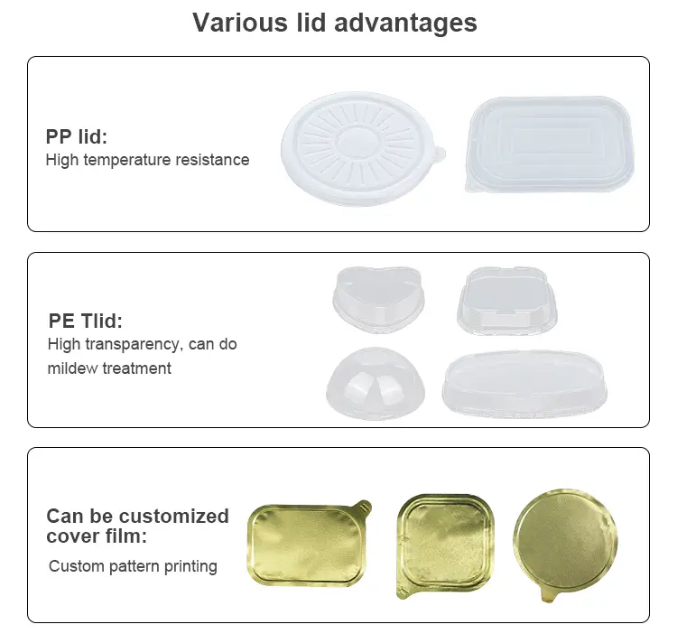 Hexagonal takeaway heat sealed Smoothwall Aluminum Foil Containers