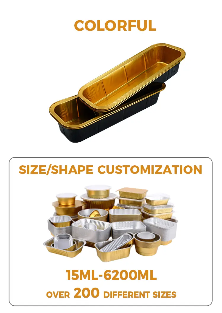 Disposable baking rounds Aluminum Foil Containers