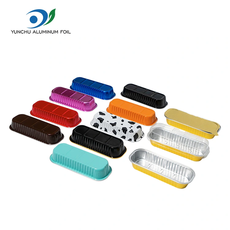 Rektangulær bakekake glattvegg aluminiumsfoliebeholdere