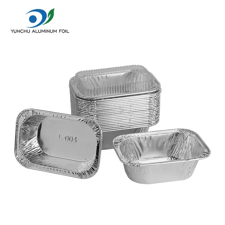 Rektangulær kake baking sølv aluminiumsfoliebeholdere