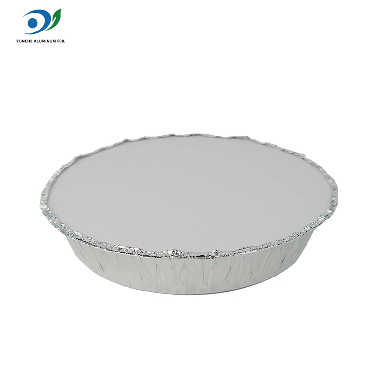 Rund luft Fryer Hot Pot Silver Aluminium Foil Food Container