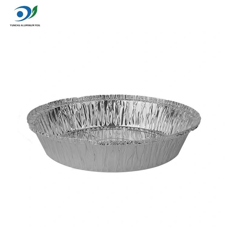 Rund luft Fryer Hot Pot Silver Aluminium Foil Food Container