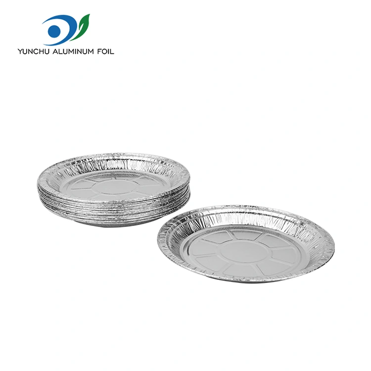 Runde Air Fryer Pizza Silver Aluminium Foil Containers