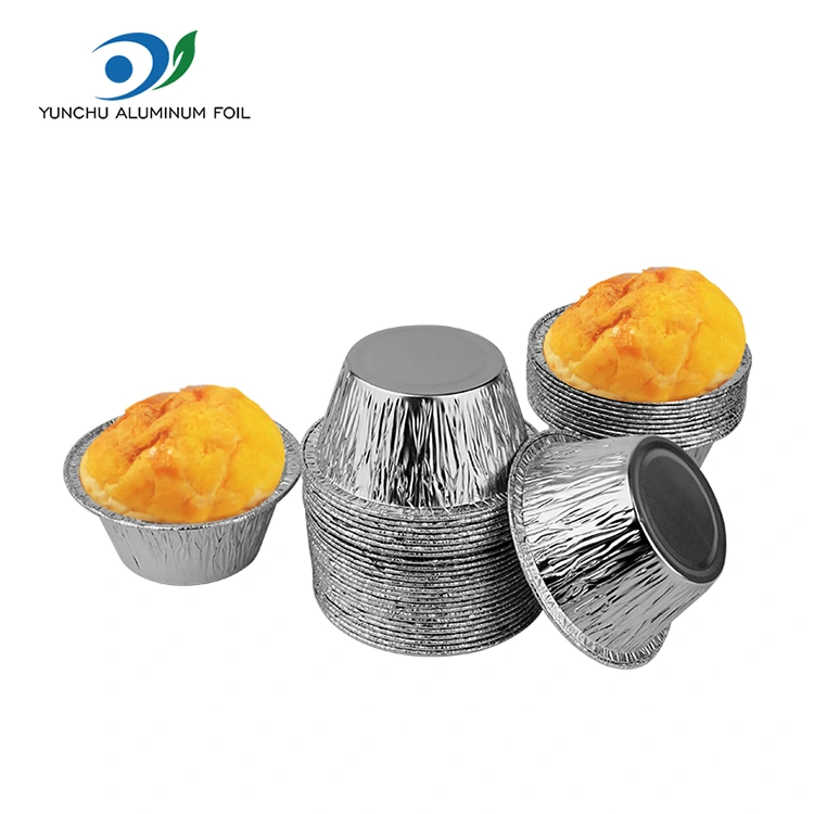 Rund bake kake sølv aluminium folie matbeholder