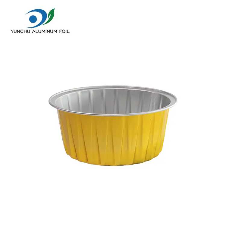 Runde bakte kaker smoothwall aluminium foliebeholdere