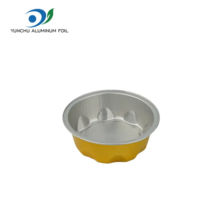 Runde bakestoffer glattvegg aluminiumsfoliebeholdere