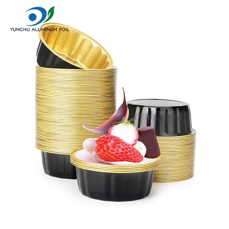 Rund bolle for dessert smoothwall aluminium foliebeholdere Rund bolle for dessert smoothwall aluminium foliebeholdere