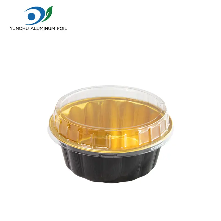 Rund bolle for dessert smoothwall aluminium foliebeholdere