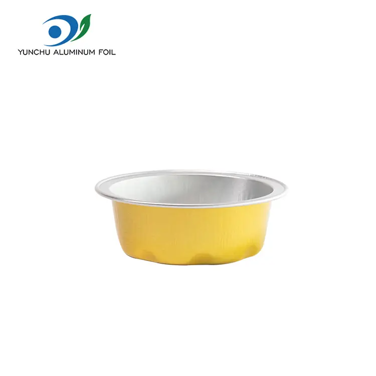 Rund kak kopp glattvegg aluminium foliebeholdere