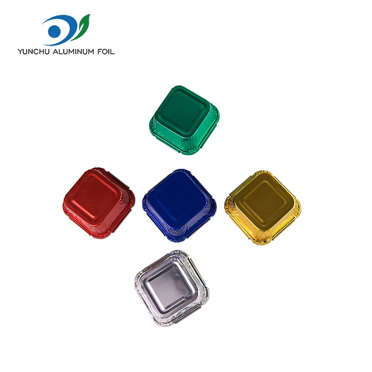 Firkantet bakeovns sølv aluminiumsfoliebeholdere