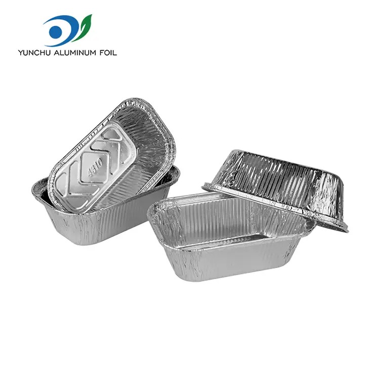 Firkantet kake baking sølv aluminium foliebeholdere Firkantet kake baking sølv aluminium foliebeholdere