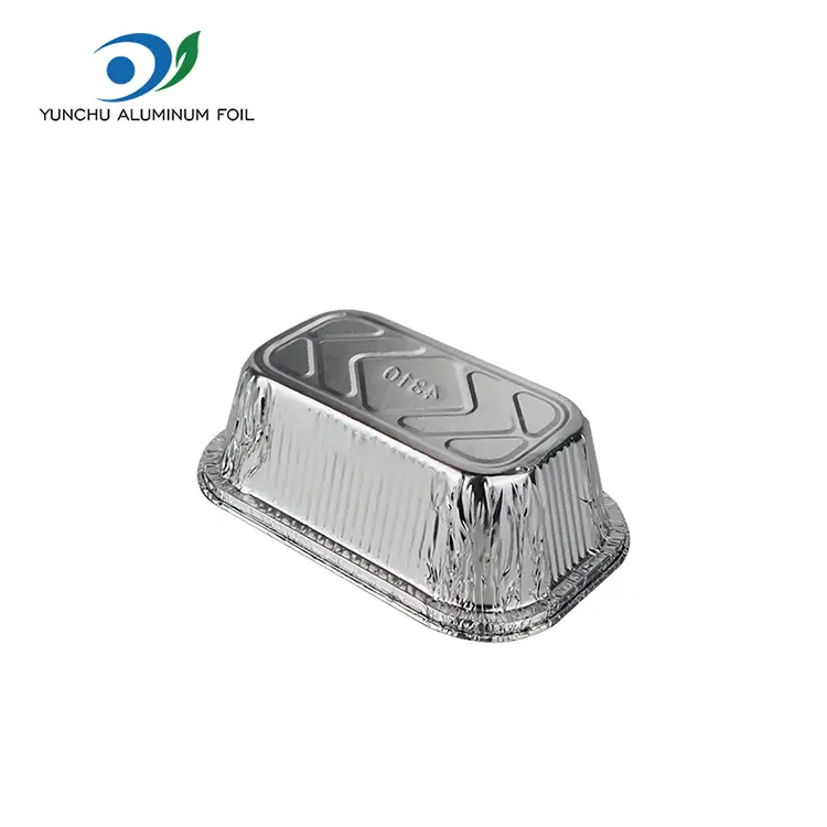 Firkantet kake baking sølv aluminium foliebeholdere